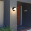 Wasserdichte Led-wandleuchte Garten Außendekoration Haustür Beleuchtung Wandleuchte AC85-260V Leuchte Schwarz Lampenschirm Leuchte