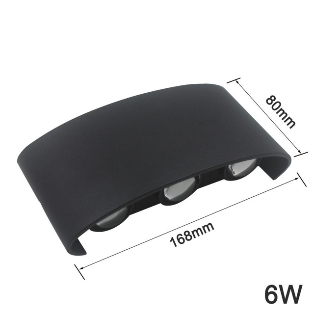 Nordic Schwarz Weiß Shell Beleuchtung IP65 Wasserdichte Aluminium Für Outdoor Indoor Hause Treppen Nacht Schlafzimmer Decor LED Wand Lampe