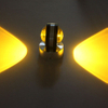 6W AC85-265V Modernes Design Doppel Kristall Wandleuchte Innen Auf Und Ab Licht Hotel Dekoration Haushalt LED Wandleuchte lampe