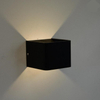 Schwarze keramische 3W-Würfel-LED-Wandleuchte nach oben und unten für Innendekoration mit Fabrikpreis-Wandleuchte, moderne Beleuchtung
