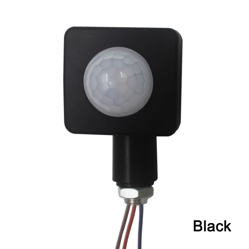 20 mm 24 mm 40 mm PIR-Detektor, drehbar, um 180 Grad verstellbar, Infrarotstrahl, menschlicher Bewegungssensor, Zeitverzögerungsschalter für LED-Licht