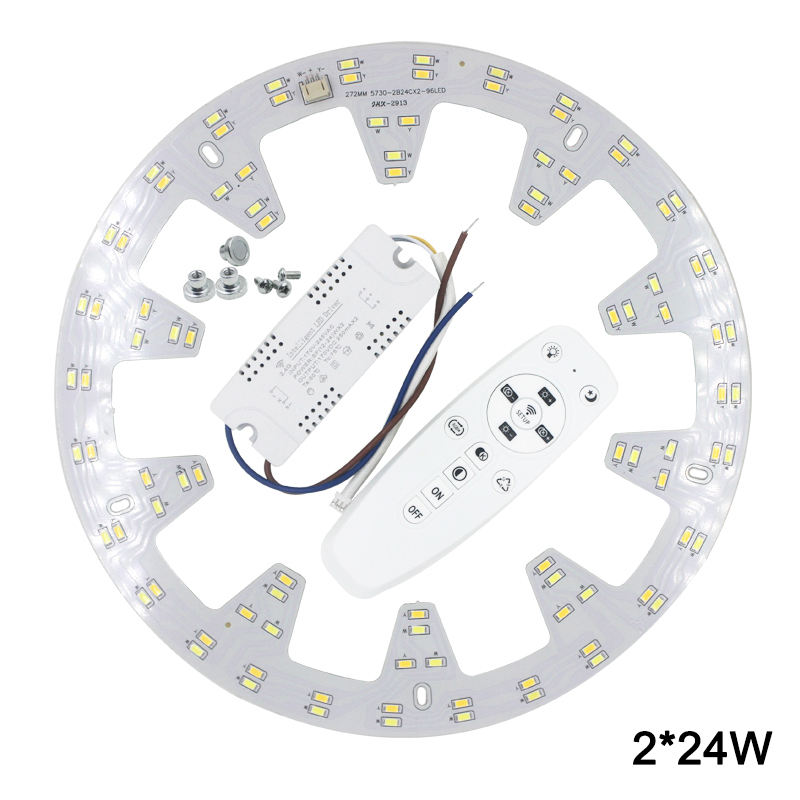 2x24W LED Deckenbeleuchtung 2,4G WIFI Handyverbindung Steuerung Fernbedienung für Wohnzimmer Küche Deckenleuchte