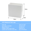 Wasserdichte IP65 Wandleuchte Dekoration Aluminium LED Garten Wandleuchte Außenleuchten Wandmontage Badezimmer LED Nachtlicht
