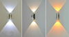 Dekorative LED-Lampe, moderne kurze, gerade Wandleuchte und Restaurant-Innenbeleuchtung, Wandleuchte, Auf- und Ab-Wandleuchte