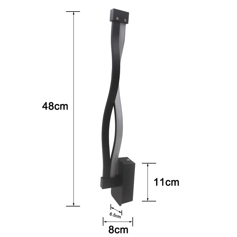 2,4 G Langwellen-Wandleuchte mit Controller, LED-Wandleuchte, minimalistische Wohnzimmer, Treppenhaus, Schlafzimmer, Betten, Nachttischlampe