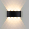 8W LED Wandleuchte Outdoor Indoor Ip65 Up Down Weiß Schwarz Modern Für Zuhause Treppen Schlafzimmer Nachttisch Badezimmer Licht