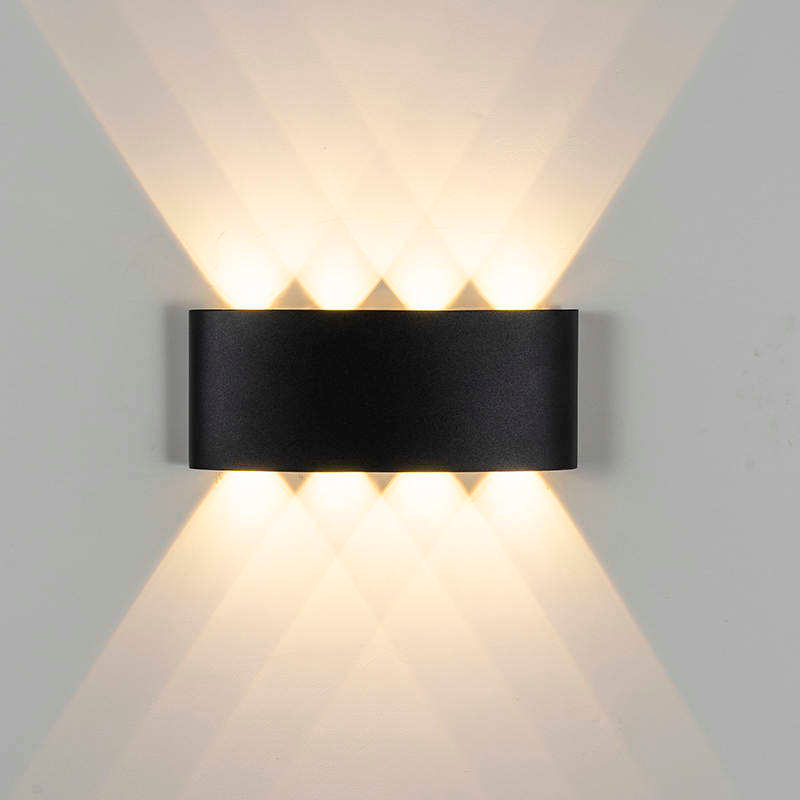 8W LED Wandleuchte Outdoor Indoor Ip65 Up Down Weiß Schwarz Modern Für Zuhause Treppen Schlafzimmer Nachttisch Badezimmer Licht