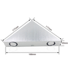 3W 9W moderne dreieckige LED-Wandleuchte für den Innenbereich aus Aluminium für die Inneneinrichtung