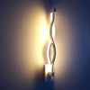 LED-Wandleuchte, gewellte Form, Wandleuchte, modernes Design, Aluminium, für Schlafzimmer, Flur, Wohnzimmer, Innen-LED-Leuchten