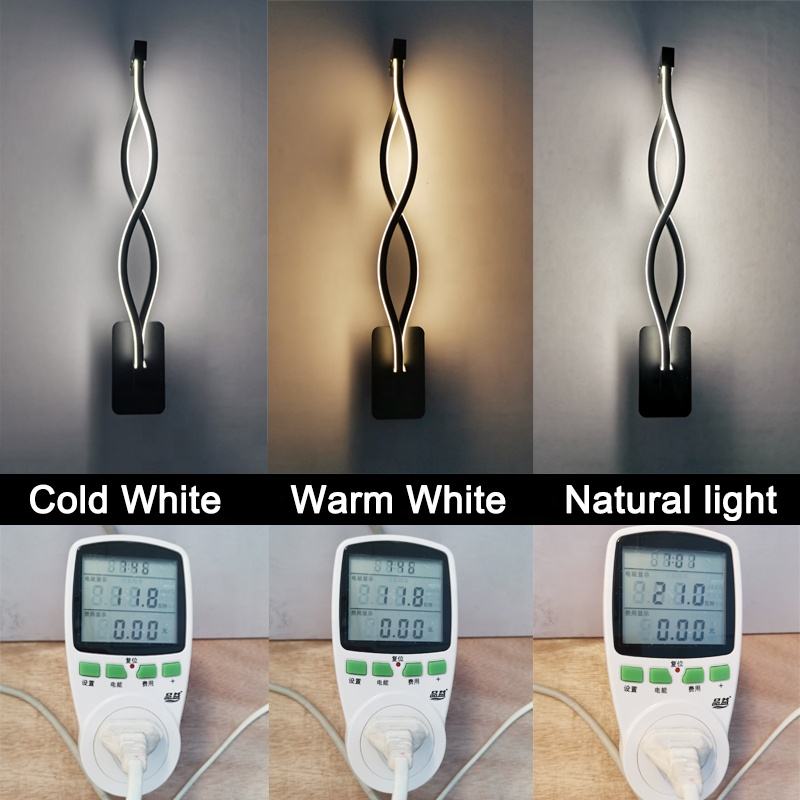 21 W LED-Wandleuchte, 2,4 G, stufenlos dimmbare Wandleuchten mit Fernbedienung, Treppen, Korridor, lang, warmweiß, drei Farbtemperaturen
