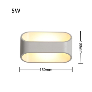 5W LED-Innenwandleuchte nach oben und unten, Wandleuchte, ausgefallene Nachtlichter, Hintergrund, Baby-Lampe, Hotel-Schlafzimmer, Kunst