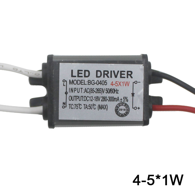 1-12W IP65 Wasserdichter LED-Lichttreiber AC85-265V DC3-43V LED-Transformator-Netzteiladapter für LED-Lampen/Chips im Freien