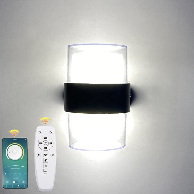 LED Innovative 2,4G Smart Fernbedienung Drei Farbtemperaturen 3 Modi Farben Wasserdichte IP65 Wandleuchte Auf und Ab