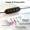 Timing-Drahtstecker, dimmbarer Drahtstecker, Himalaya-Salzlampenhalter, US/EU-Stecker, Drahtstecker mit Timer