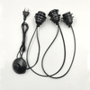 E27 Vollzahn-Lampenfassung, Himalaya-Drahtstecker, Salzlampenfassung, 317-Schalter, EU/US-Stecker, drei Lampenfassungen