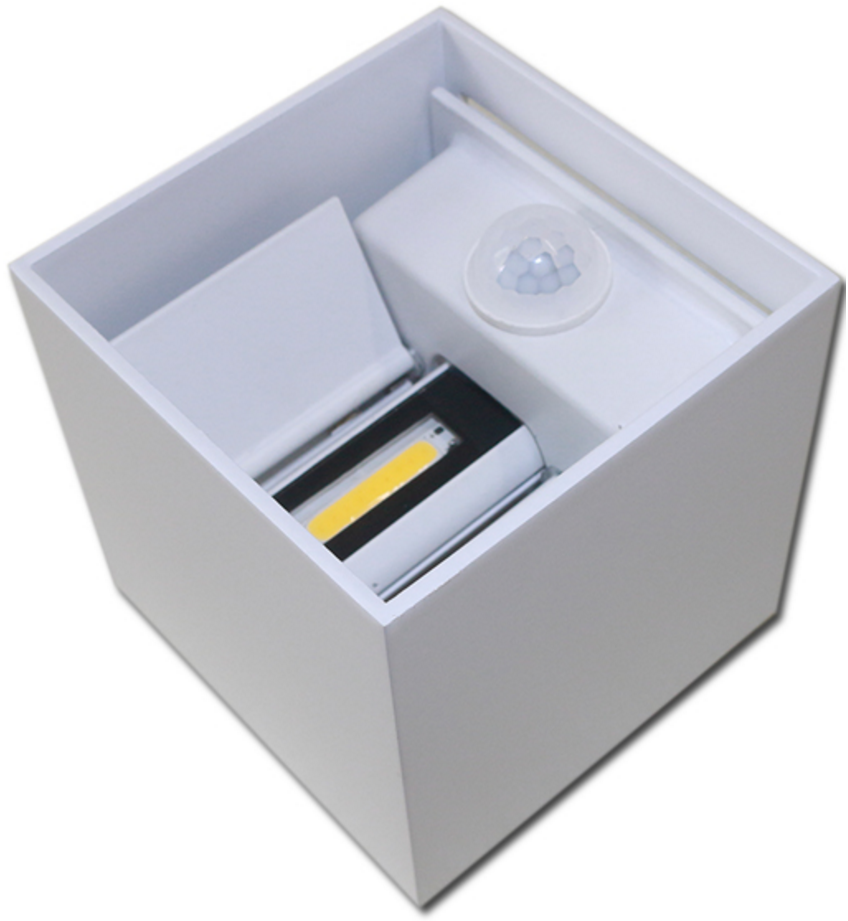12W LED-Wandleuchte für den Außenbereich, wasserdicht, IP65, für Veranda, Garten, Wandleuchte mit Bewegungssensor, Dekorationsbeleuchtung