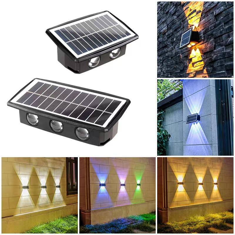 Solar-Flutlicht, Foco LED-Lampe, wasserdicht, Solar-Beleuchtungsgeräte, Flutlampen, Wand, Garten, Solarleuchten für den Außenbereich