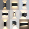 Führte Wand Licht Im Freien Wasserdichte IP65 AC85-265V Lange Wand Lampe Für Garten Veranda Licht Schlafzimmer Nacht Moderne Innen Beleuchtung