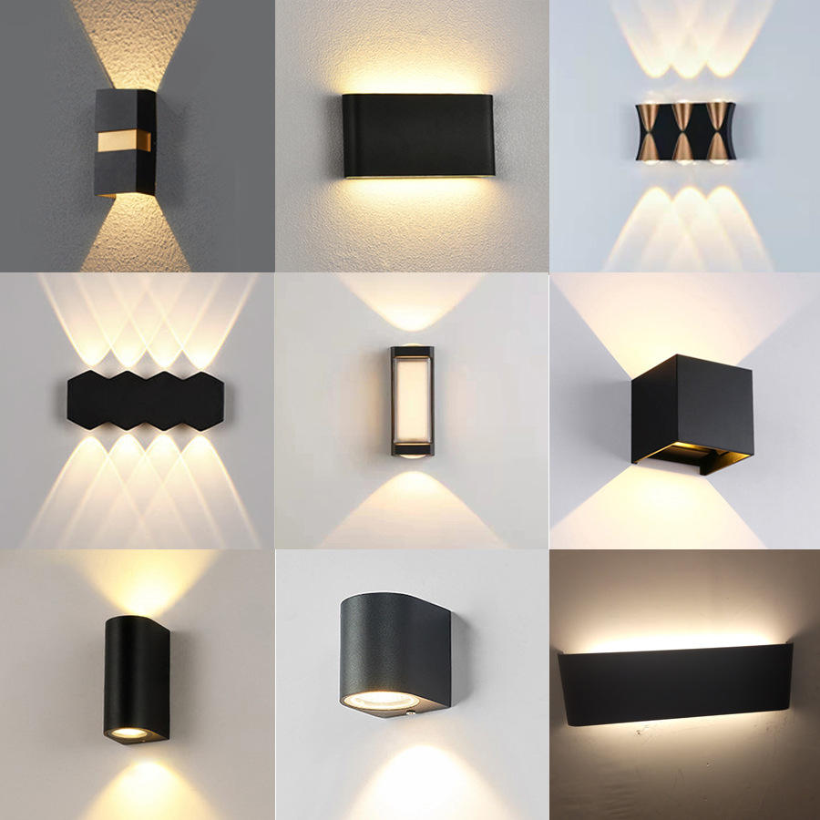 Führte Wand Licht Im Freien Wasserdichte IP65 AC85-265V Lange Wand Lampe Für Garten Veranda Licht Schlafzimmer Nacht Moderne Innen Beleuchtung