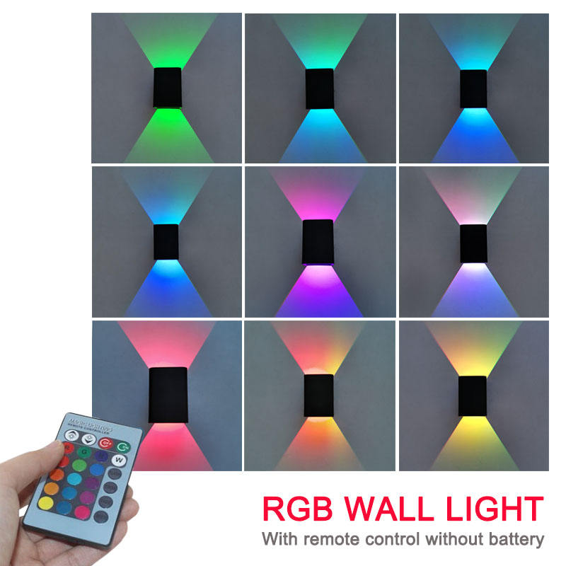 Hochwertige, preisgünstige, energiesparende 5-W-Innendekoration, RGB-Smart-Controller, rechteckige Wandhalterung, Treppenlicht