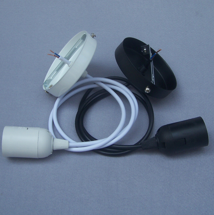 1,8 m/4 m LED-Lampen-Aufhängedraht, DIY-Beleuchtungszubehör, Lampenschirm mit Deckenplatte, E27-Lampenfassung, Kronleuchter-Draht