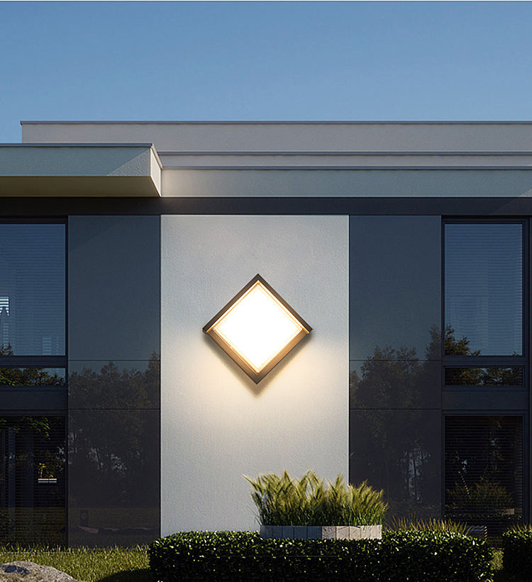 Neue Minimalismus-Stil Tuya Smart WiFi LED Wandleuchte 10W RGBW Outdoor Indoor APP Wasserdichte Wandleuchte Dimmbare Gartenleuchte