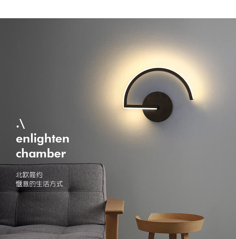 Heiße moderne schwarze Dekoration oben unten Outdoor Indoor Luxus Home Zimmer Schlafzimmer Hotel Badezimmer Lampe Leselicht LED Wandleuchte