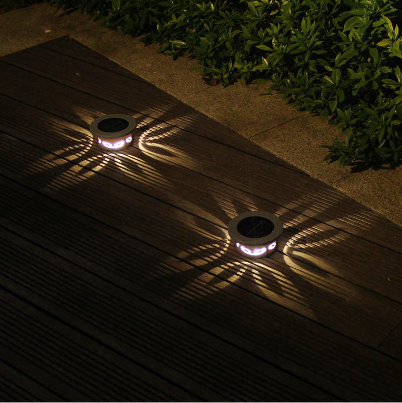 Gartenleuchten, Solar-LED-Licht für den Außenbereich, RGB-Farbwechsel, Solar-Wege-Rasenlampe für Gartendekoration, Landschaftsbeleuchtung