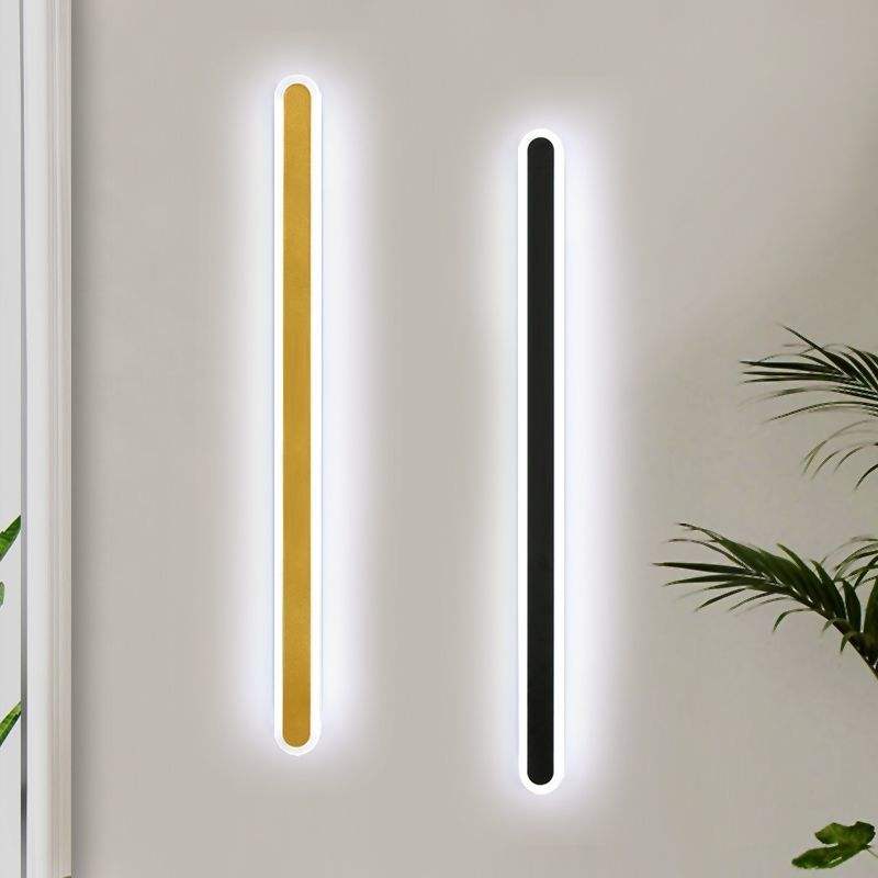 Moderne minimalistische LED-Linien-Wandleuchte, Schlafzimmer, Nachttisch, Sofa, Badezimmer, Spiegel, Hintergrund, dekorative Lampe, Eisen-Acryl-Lichter