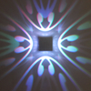 4-seitige Schmetterlings-Nordic-RGB-LED-Wandleuchte für Schlafzimmer-Dekoration, Wandleuchte, Wohnzimmer, Esszimmer, bunte Innen-Party-Beleuchtung