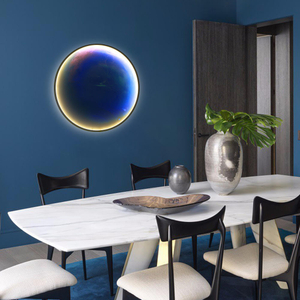 Moderne Wandleuchte für Zuhause, Innen, Wohnzimmer, Schlafzimmer, Flur, Hotel, Kunstwandbeleuchtung, Universum, LED-Mond-Wandleuchte, Wandmontage