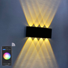 2022 Tuya APP Smart Home WiFi APP Gesteuert 85-265V RGBW IP65 Aluminium Wasserdichte Led Garten Lampe Smart led Outdoor Up Und Down Wand Licht