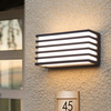 Neue wasserdichte moderne LED-Wandlampen für den Außenbereich, lange Acryl-Wohnzimmer-Schlafzimmer-Gang-Veranda-Schwarz-Innenbeleuchtung