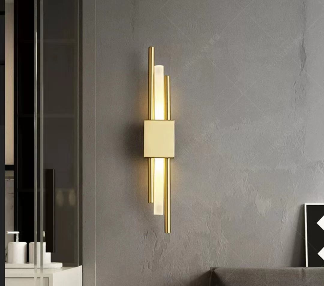 6W lange Streifen Wandleuchte Wohnzimmer Hintergrund Wand Studie Schlafzimmer Nachttischlampe einfache moderne nordische Licht Luxus kreative Gitter