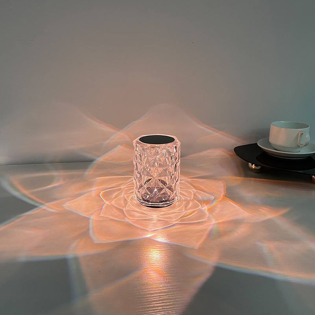 Acryl-Tischlampe, transparente Tischlampe, 3D-Tischlampe, Atmosphärengefühl, Bar, Restaurant, Tischlampe
