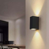 12W quadratische wasserdichte Doppelkopf-Wandlampe, einzigartige Nachtlampe, wasserdichte IP65-Wandlampe für die Garten- und Hofdekoration