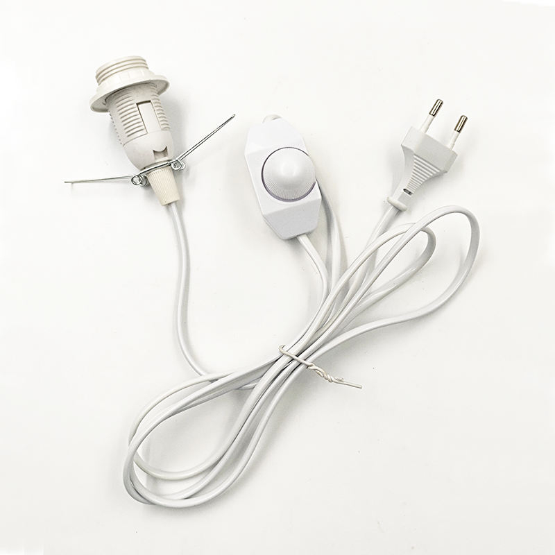 E14 301 Halbkabel-Dimmerkabel, Lichtschalter-Stecker, Netzschalter, 1,8 m Leitungskabel, LED-Lampe, EU-US-Steckermodell