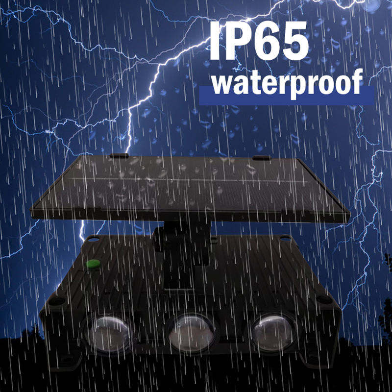 GISUN Neues Produkt, intelligente Lichtsteuerung, automatische Aufladung, 6 W RGB-Solar-Wandleuchte, wasserdichtes LED-Licht für den Garten