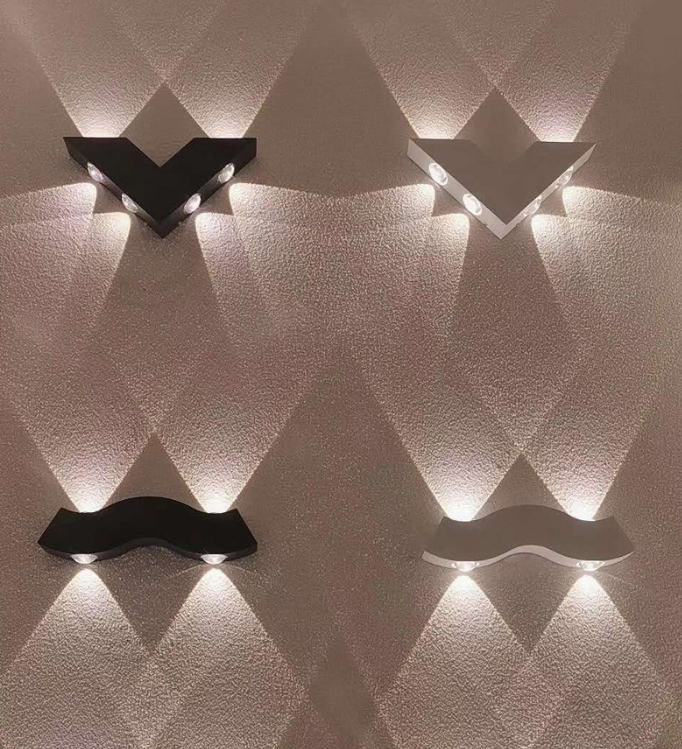 4W Wasserdichte IP65 Wand Lampe Nordic Einfache Led Wohnzimmer Wand Lampe Hotel Halle Korridor Beleuchtung Up Und Unten licht