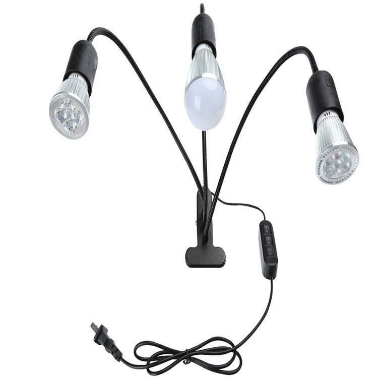 Grenzüberschreitende LED-Clip-Lampe, Einzelkopf, Doppelkopf, Dreikopf-Clip-Lampenfassung, E27, Universal-Lampenfassung mit Clip