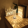 Rose Crystal Acryl wiederaufladbare Nachtlicht Tischlampe Tiktok Touch Control Farbwechsel Schreibtischlampe