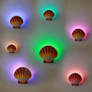 5W NEUE Wasserdichte Lampe im freien innen licht LED leuchte moderne led wand licht loft garten shell lampe RGB licht farbe