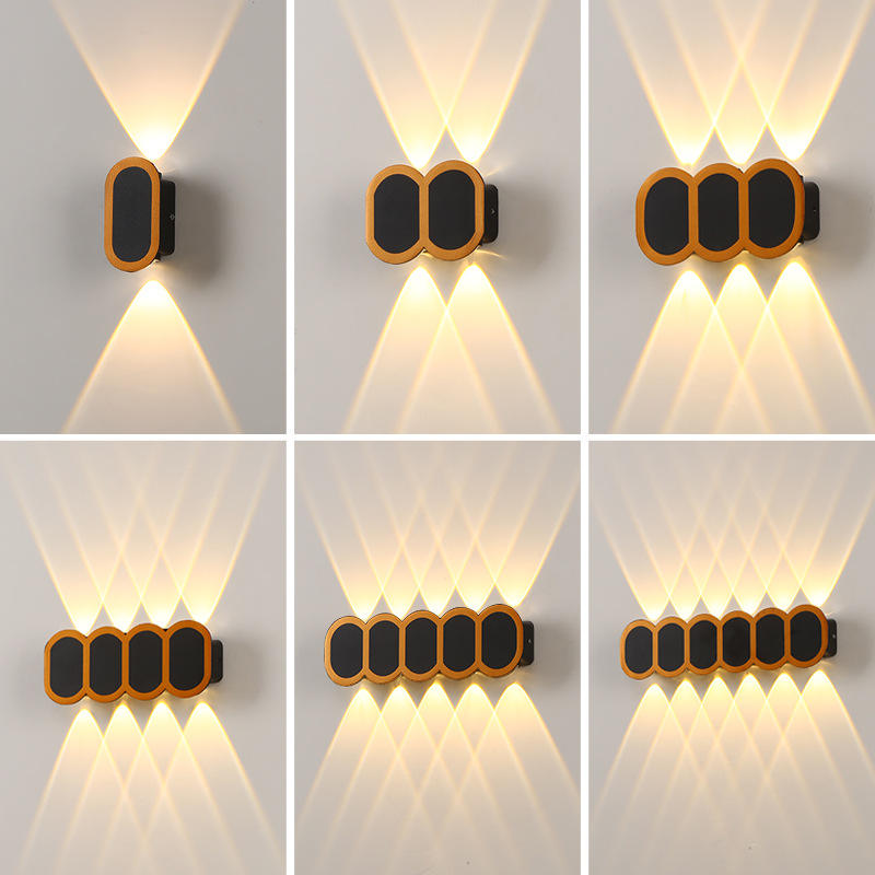 IP65 RGB LED Wandleuchte für den Außenbereich, wasserdicht, Gartenbeleuchtung, Aluminium, 2 W, 6 W, 8 W, 10 W, 12 W, für Innenräume, Schlafzimmer, Wohnzimmer, Treppen, Wandleuchte