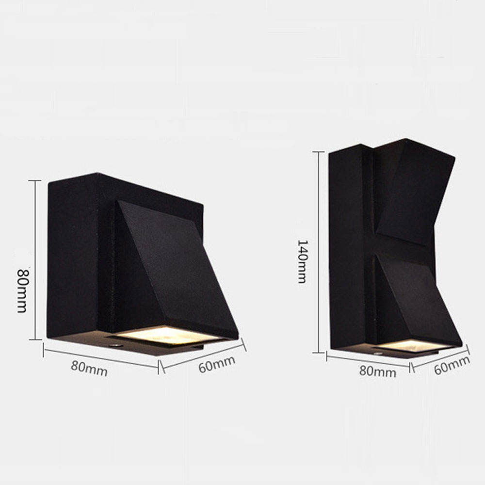 5W 12W LED Lampe Außenbeleuchtung Wasserdichte Lampe Moderne Aluminium Up And Down Led Wand Licht Außen Garten hof Veranda Licht