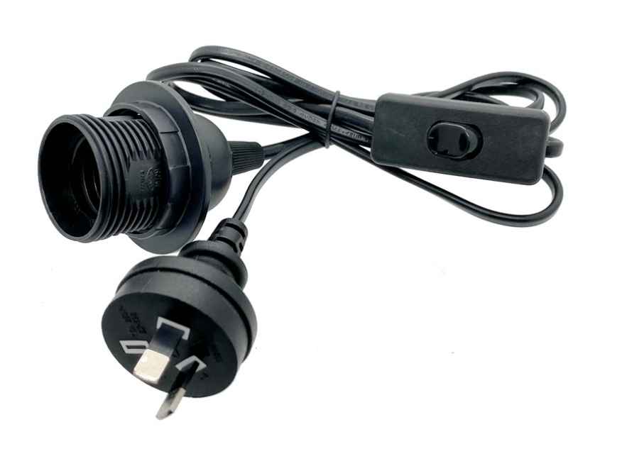Lampenfassung, Kabel, E27-Sockel, Lampenfassung, Pendelleuchte, Stoff, Metall, maßgeschneidert, PVC-Schalter-Stil, Kabelstecker, Kunststoff-Dimmerschraube 