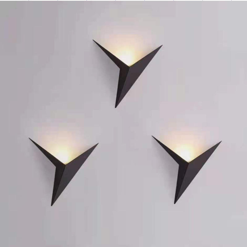 Aluminium-Stufen-Einbauleuchte, LED-Treppenwandleuchte, 3 W, für den Innenbereich, schwarz leuchtend, weißer Körper, LED-Raumbeleuchtung