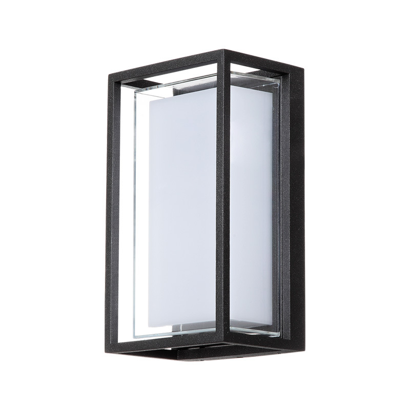 Moderne, minimalistische LED-Wandleuchte aus Acryl, wasserdicht, IP65, 9 W, für den Innen- und Außenbereich, LED-Wandleuchte für Garten, Straßenbeleuchtung, abstrakt