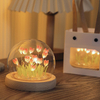 Handgefertigtes Tulpen-Nachtlicht, wärmeschrumpfbare Folie, DIY-Material, künstliche Blume, Tulpen-Nachtlicht, Heimdekoration, Geschenk für Gitlfriend