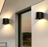 Bewegungsmelder 12W LED Wandleuchte Wasserdicht IP65 Veranda Garten Oben und Unten Wandleuchte Halbrunde wasserdichte Wandleuchte