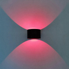 5W RGB Circle Ring Wandleuchte für die Innendekoration erhellen die Lichter. Schwarz/weiße LED-Wandleuchte mit Auf- und Ablicht